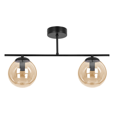 Lampa sufitowa Kaja DELTA K-5163 czarny, bursztynowy