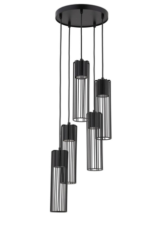 Sigma 33459 FOBIA 5 lampa wisząca koło czarny