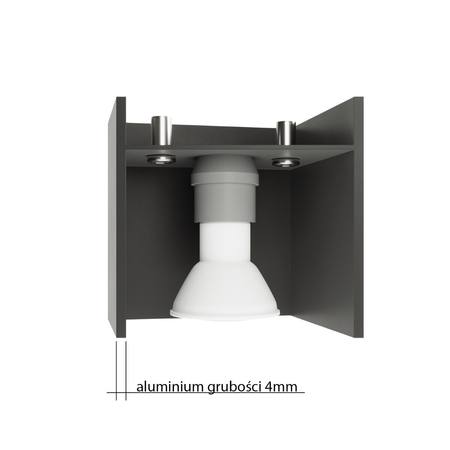 Sollux Lighting Kinkiet QUAD 1 biały SL.0059