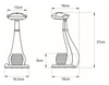 Lampa biurkowa KOTEK Kaja K-BL1605 NIEBIESKI 