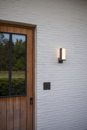 Kinkiet zewnętrzny Lutec CUBA - CZUJNIK RUCHU 5193811118 czarny