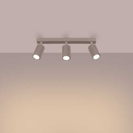 Sollux Lighting Plafon KARBON 3L taupe SL.1764