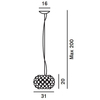 Lampa wisząca Foscarini 138027-16 Caboche piccola