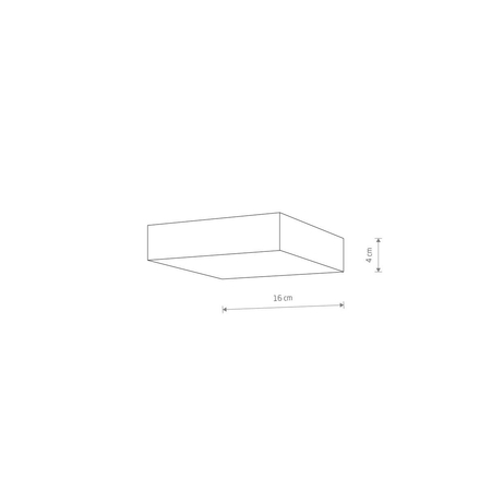 Plafon LID SQUARE LED 25W Nowodvorski 10434 czarny