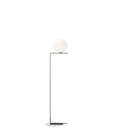 Lampa podłogowa Flos F3174057 IC F2 Srebrna