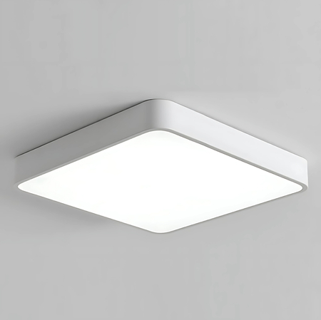 Plafon LED kwadratowy Abigali 400x400x50mm 24W ściemnialny, pilot
