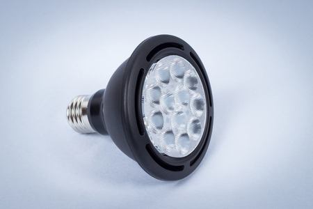 Żarówka LED do oprawy szynowej PAR 10W E27 czarna obudowa CW