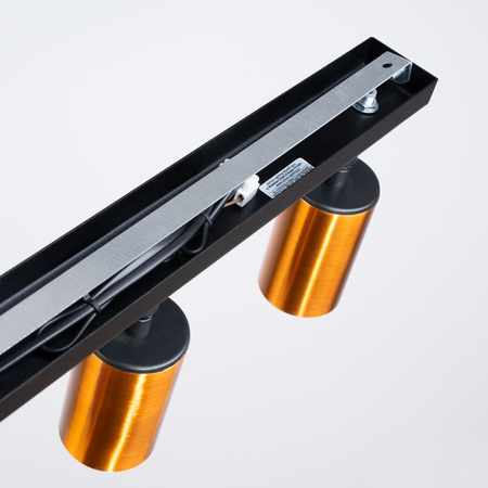 Sollux Lighting Plafon WINX 3 czarny/miedź SL.1376