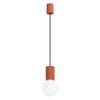 Sollux Lighting Lampa wisząca HALO 1 ochra czerwona SL.1729