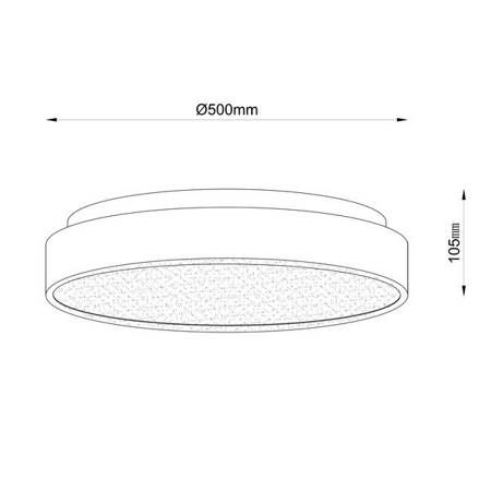 Plafon Zuma Line 17013L Grido