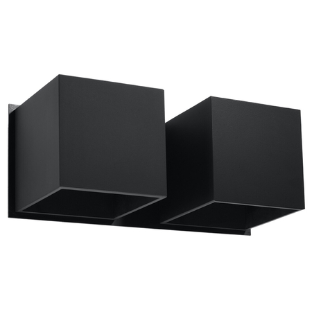 Sollux Lighting Kinkiet QUAD 2 czarny SL.0657