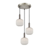 Lampa wisząca Italux Penzi PND-31981-3S-SC-WH Srebrny
