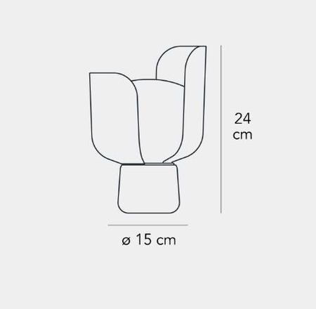 Lampa stołowa Fontana Arte F425305350RSNE Blom