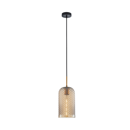 Lampa wisząca Italux PND-25205-1S-BK-AMB Złoty