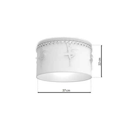 Milagro Lampa sufitowa Baletnica 1xE27 Biały MLP4970 BIAŁY