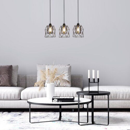 Lampa wisząca Rabalux Emrys 72113 czarny matowy