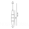 Lampa wisząca Foscarini 0400072-R1-10 Havana