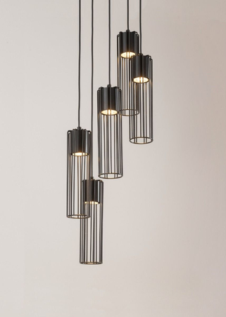 Sigma 33459 FOBIA 5 lampa wisząca koło czarny