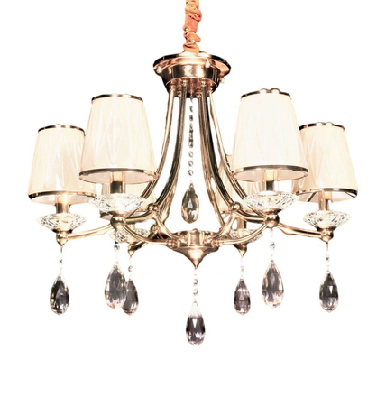 Żyrandol do sypialni glamour Lumina Deco LDP-9268-6-GD Dominni W6