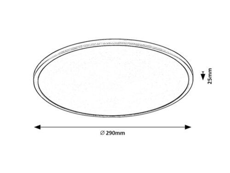 Lampa sufitowa Rabalux Ezio 71156 czarny matowy