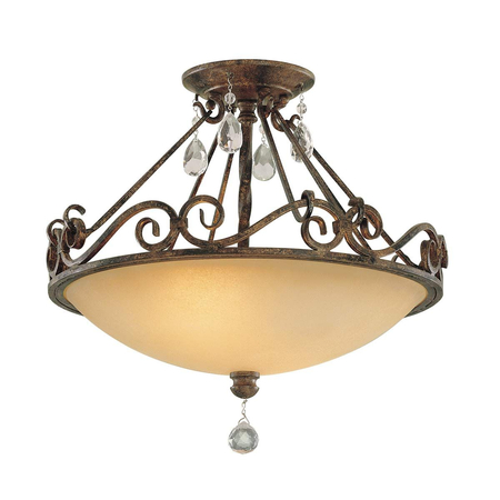 Plafon Elstead Lighting Chateau brązowy FE-CHATEAU-SF