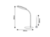Lampa stołowa Rabalux Adelmo 74008 popielaty