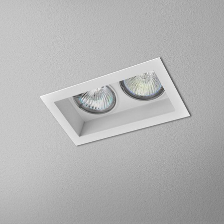 Lampa wpuszczana AQForm Minisquare x 2 230V Recessed Biały Struktura