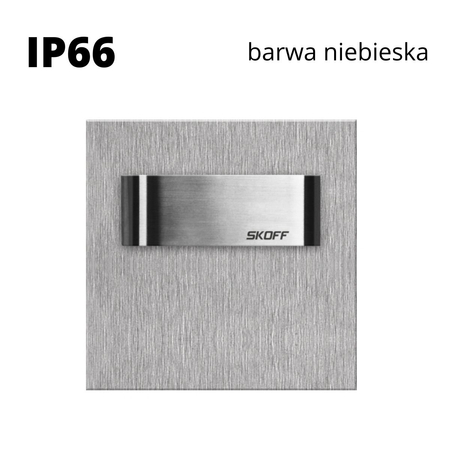 Oprawa schodowa led Skoff Tango Short Szlif Niebieska IP66