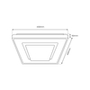 Milagro Plafon CAMERON 38W LED ML7938 CHROM
