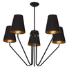 Milagro Żyrandol VICTORIA BLACK 5xE27 MLP4913 CZARNY