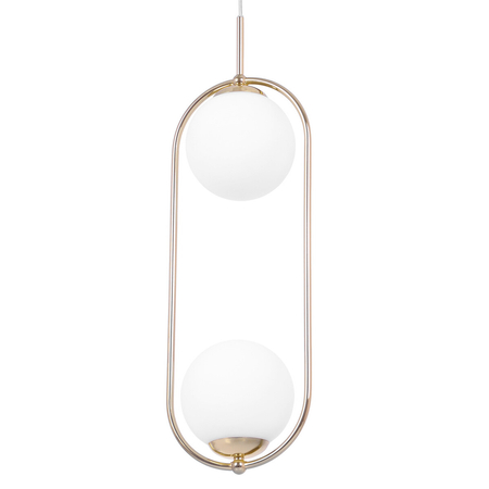 Lampa wisząca Kaja RITUS K-5392 złoty, biały