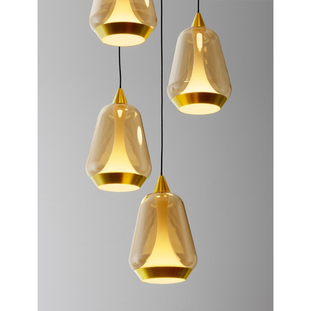 Lampa wisząca Luces Exclusivas RORIZNO LE45114 czarny, złoty i odcienie złota