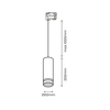 Milagro Oprawa Pipe Ring Track Zwis Biały 1xGU10 3-obwodowy ML7674 BIAŁY