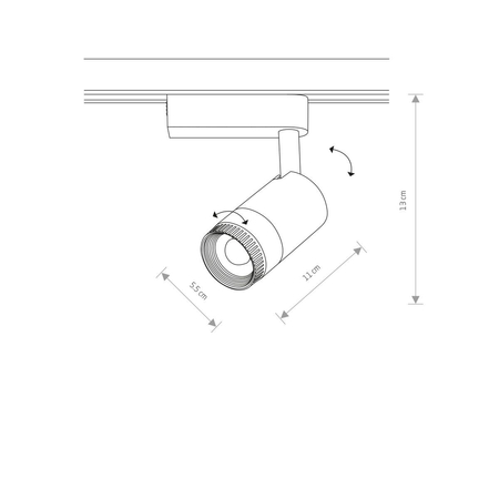 Reflektor PROFILE ZOOM LED Nowodvorski 7624 biały