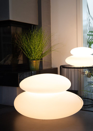 Kamień LED XL Lampa zewnętrzna ogrodowa 2700K Biała ciepła 40x69 32380W biały