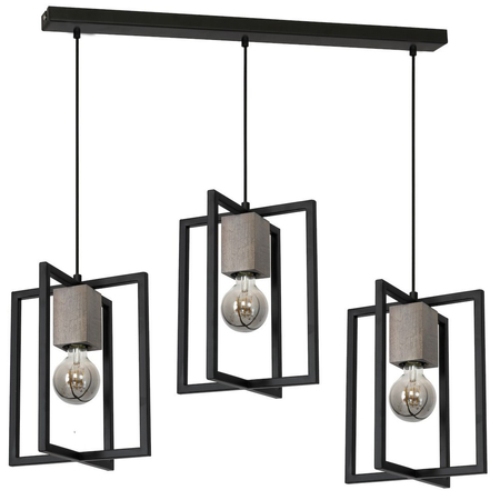 Milagro Lampa Wisząca Ralph 3xE27 MLP3712 CZARNY