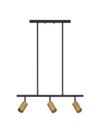 Lampa wisząca Luces Exclusivas CAYES czarny/złoty LE42926