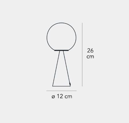 Lampa stołowa Fontana Arte F247400150KBNE Bilia Mini