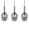 Milagro Lampa wisząca LUGANO SMOKED 3xE14 ML8814 Czarny / Chrom