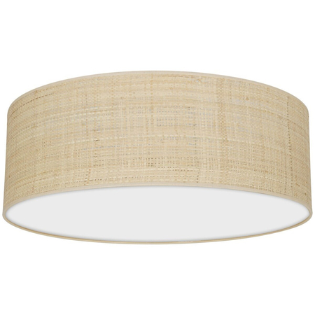 Milagro Lampa sufitowa Marshall 3xE27 Ø50cm Biały/Rattan MLP7488 BIEL / RATTAN
