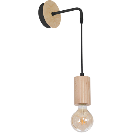 Milagro Kinkiet LINES 1xE27 MLP8824 Naturalne drewno