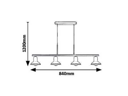 Lampa wisząca Rabalux Maliet 6789 biały