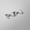 Lampa wpuszczana AQForm Squares 50 x 2 LED 230V Trimless Recessed Biały Struktura