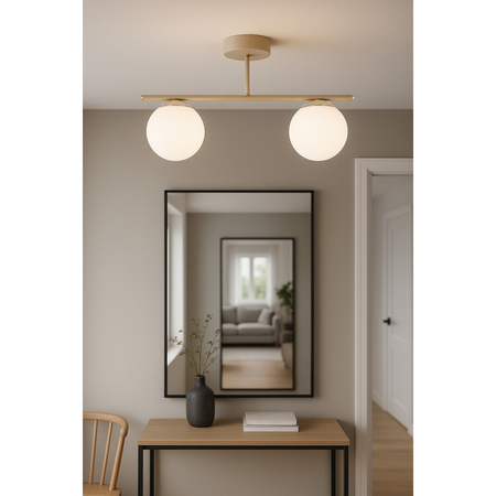 Lampa sufitowa Kaja SAVIA K-5791 biały, beż, złoty