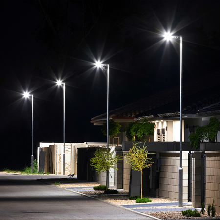 Eko-Light Latarnia Solarna Via 200W 2400lm 6000K EKO9096 CZARNY