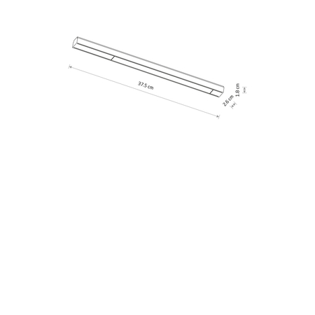 Lampa szynowa Nowodvorski UT-LVM LINE LED 11333 Czarny