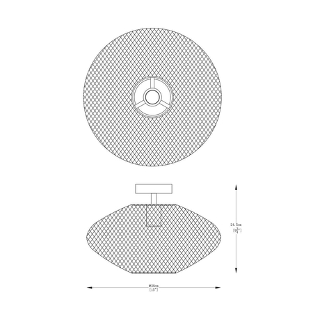Lampa sufitowa ORION Zuma Line A8130 złoty