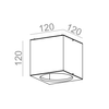 Lampa natynkowa AQForm Big Cube 111 Surface Biały Struktura