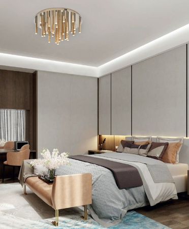 Plafon Maxlight C0188D złoty