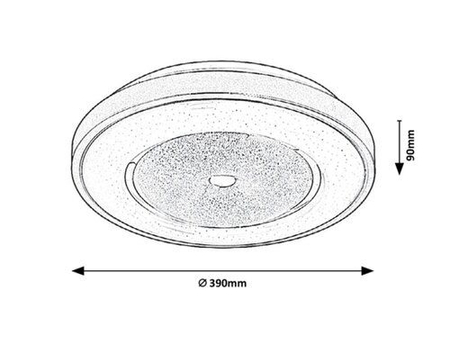 Lampa sufitowa Rabalux Dafina 4000 złoty